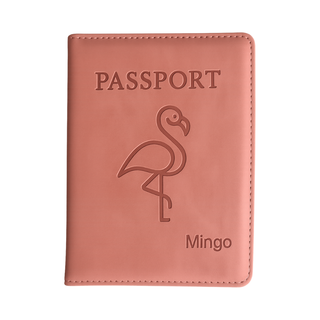 Passport Holder Pink Mingo
