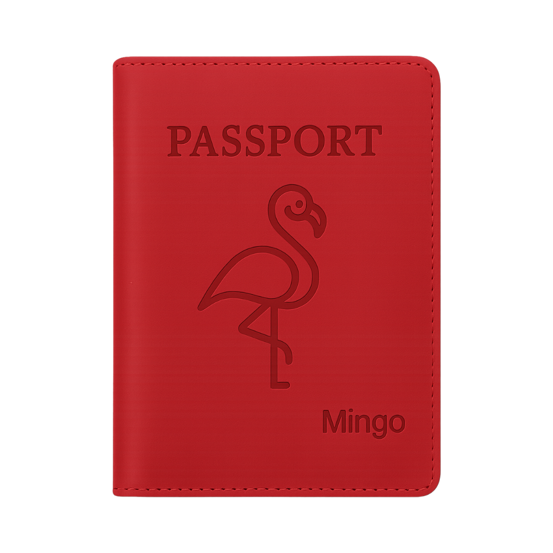 Passport Holder Red Mingo